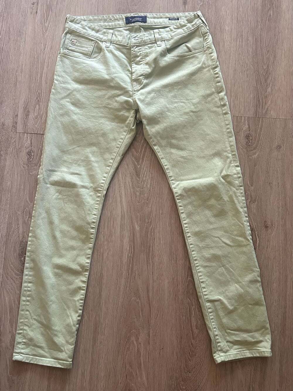 Scotch & Soda Amsterdams Blauw Ralston Slim Fit Sage Green Jeans
